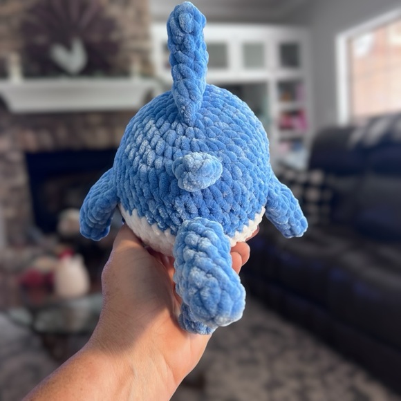 Crochet Shark Plush handmade by Petunias Patch (Me) - Picture 12 of 12